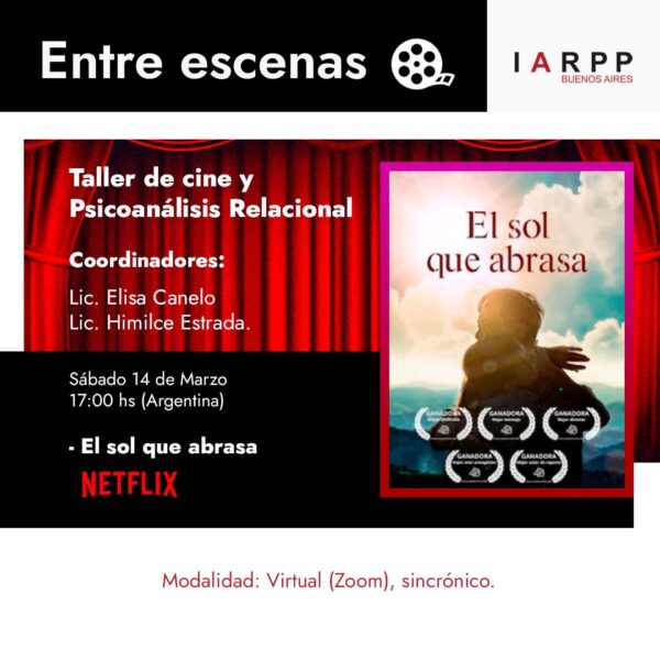 Entre escenas: Taller de cine y Psicoanálisis Relacional - El sol que abraza