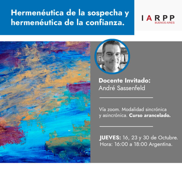 Hermenéutica de la sospecha y hermenéutica de la confianza